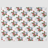 Papier Mousseline Cute Snowmen (Recto)