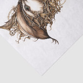 Papier Mousseline Cute Steampunk Canard Gears Cogs Casquette Découpa (Détail)