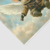 Papier Mousseline Cute Steampunk Flying Mouse, Ailes AW4 Decoupage (Détail)