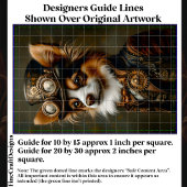 Papier Mousseline Cute Steampunk Papillon Portrait de chien CQ1 Déco