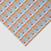 Papier Mousseline Cute Strawberry Bun Pattern (Détail)