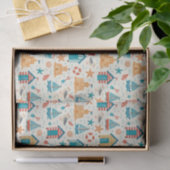 Papier Mousseline Cute Summer Beach Ocean Pattern Tissue Paper (Cadeau)