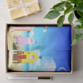 Papier Mousseline Cute Tiny Beach Shacks Thunder_Cove (Cadeau)