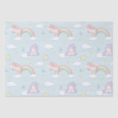 Papier Mousseline Cute Unicorne + Gâteaux (Recto)