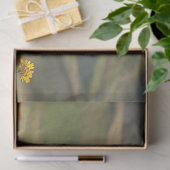 Papier Mousseline Cute Vache Laitière Jaune Fleur sauvage Découpage (Cadeau)