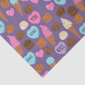 Papier Mousseline Cute Valentines Sucres papier de tissus (Détail)