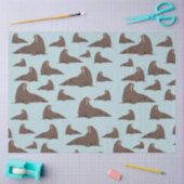 Papier Mousseline Cute Walrus Motif (Artisanat)