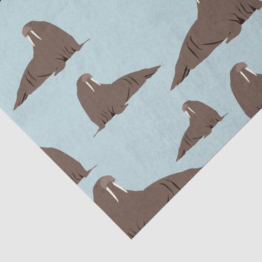 Papier Mousseline Cute Walrus Motif (Détail)