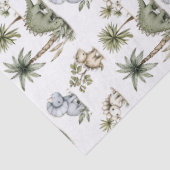 Papier Mousseline Cute Watercolor Baby Dinosaurs (Détail)