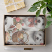 Papier Mousseline Cute West Highland White Terrier sans fil (Cadeau)