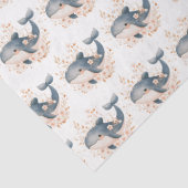 Papier Mousseline Cute Whale (Détail)