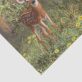 Papier Mousseline Cute White Deer Twin Fawns (Détail)