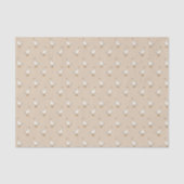 Papier Mousseline Cute White Goose Pattern Beige (Recto)