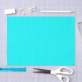 Papier Mousseline Cyan (Artisanat)