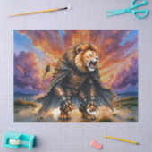 Papier Mousseline Cyber Lion of the Wastelands (Artisanat)