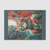 Papier Mousseline Cyberpunk chat erray en veste de cuir et lunettes (Recto)