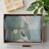 Papier Mousseline cygne audubon cygnes d'eau blanche (Cadeau)