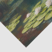 Papier Mousseline Cygne blanc sur le lac Impressionnisme Découpage (Détail)