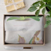 Papier Mousseline Cypripedium Praestans (Orchidées) par Jean Linden (Cadeau)