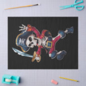 Papier Mousseline Dabbing Skeleton Pirate Halloween Jolly roger pour (Artisanat)