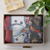 PAPIER MOUSSELINE DACHSHUND (Cadeau)