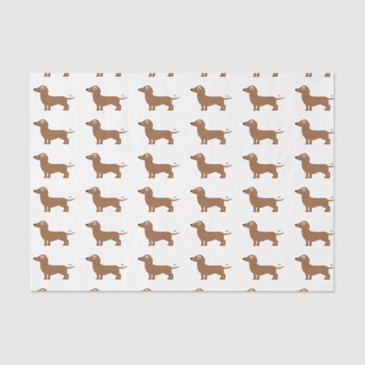 Papier Mousseline Dachshund (Recto)