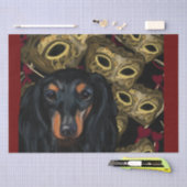 PAPIER MOUSSELINE DACHSHUND (Artisanat)