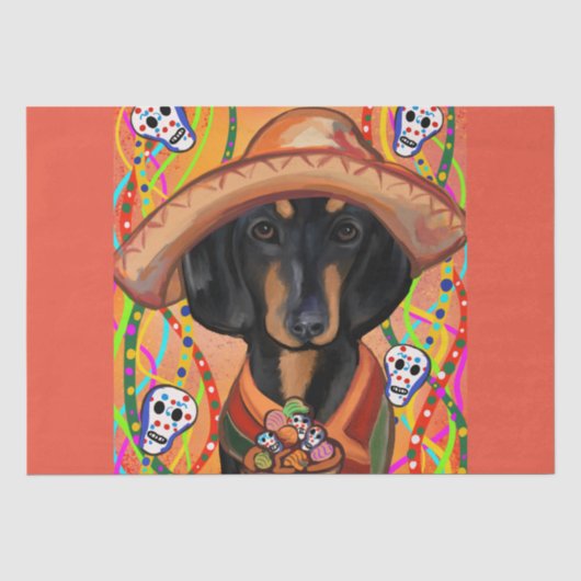PAPIER MOUSSELINE DACHSHUND (Recto)