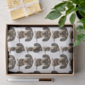 Papier Mousseline Dachshund À poils durs| Teckel Chien mignon (Cadeau)
