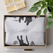 Papier Mousseline Dachshund à travers la neige Fêtes de Noël (Cadeau)