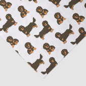 Papier Mousseline Dachshund aux cheveux longs (Détail)