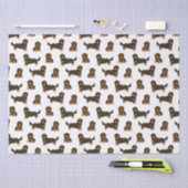 Papier Mousseline Dachshund aux cheveux longs (Artisanat)