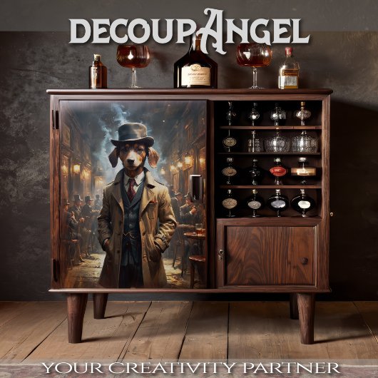 Papier Mousseline Dachshund chien - Découpage -