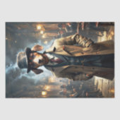 Papier Mousseline Dachshund chien - Découpage - (Recto)