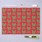 Papier Mousseline Dachshund Daxie Christmas Chien & Bow Red (Artisanat)
