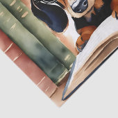 Papier Mousseline Dachshund en aquarelle (Détail)