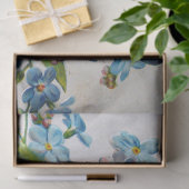 Papier Mousseline Dachshund et Forget-Me-Nots (Cadeau)