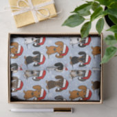 Papier Mousseline Dachshund Noël mignon Wiener Chien Père Noël Holid (Cadeau)