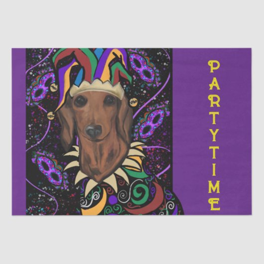 Papier Mousseline Dachshund ou teckel (Recto)