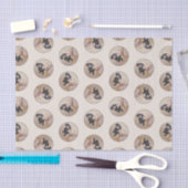 Papier Mousseline Dachshund Peinture Smooth Black & Tan Red Dog Art (Artisanat)