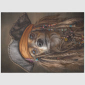 Papier Mousseline Dachshund Pirate à poil long (Recto)