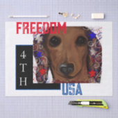 Papier Mousseline Dachshund Rouge (Artisanat)
