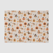 Papier Mousseline Dachshunds en Halloween Costumes Motif (Recto)