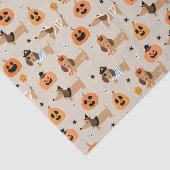 Papier Mousseline Dachshunds en Halloween Costumes Motif (Détail)
