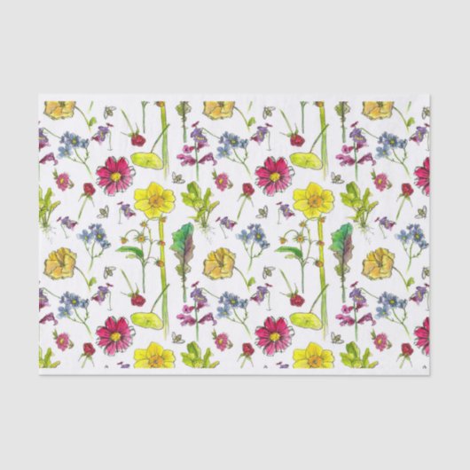Papier Mousseline Daffodil Fleurs Fleur sauvage Farm Stand (Recto)