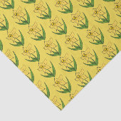 Papier Mousseline Daffodiles de Pâques Sunny Sping Jaune (Détail)