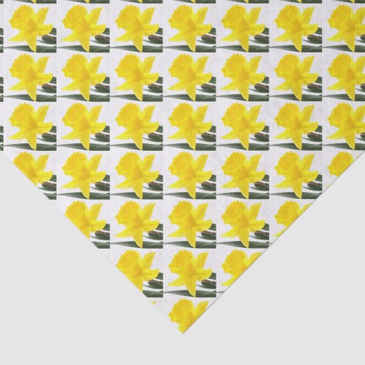 Papier Mousseline Daffodique simple Jaune Narcisse (Détail)