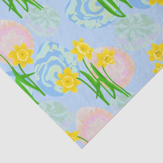 Papier Mousseline Daffodiques jaunes (Détail)