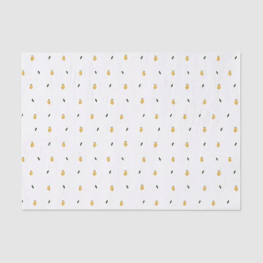 Papier Mousseline Dainty Lemon Motif (Recto)