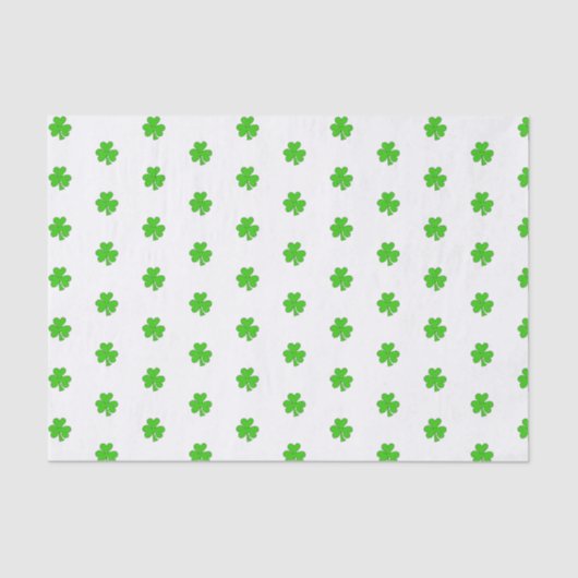 Papier Mousseline Dainty Shamrocks (Recto)